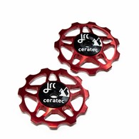 JRC Ceramiczne kółka przerzutki 11T Czerwony