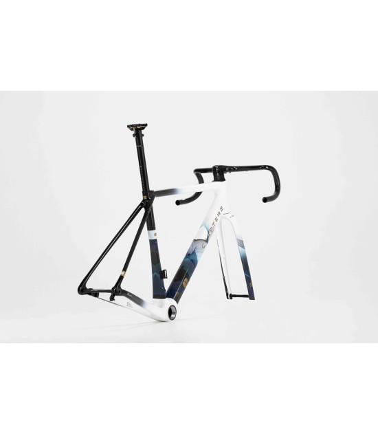 CHAPTER2 RIRA FRAMESET(DISC BRAKE), COL#01 WHITE FADE W/SWIRLS, LARGE