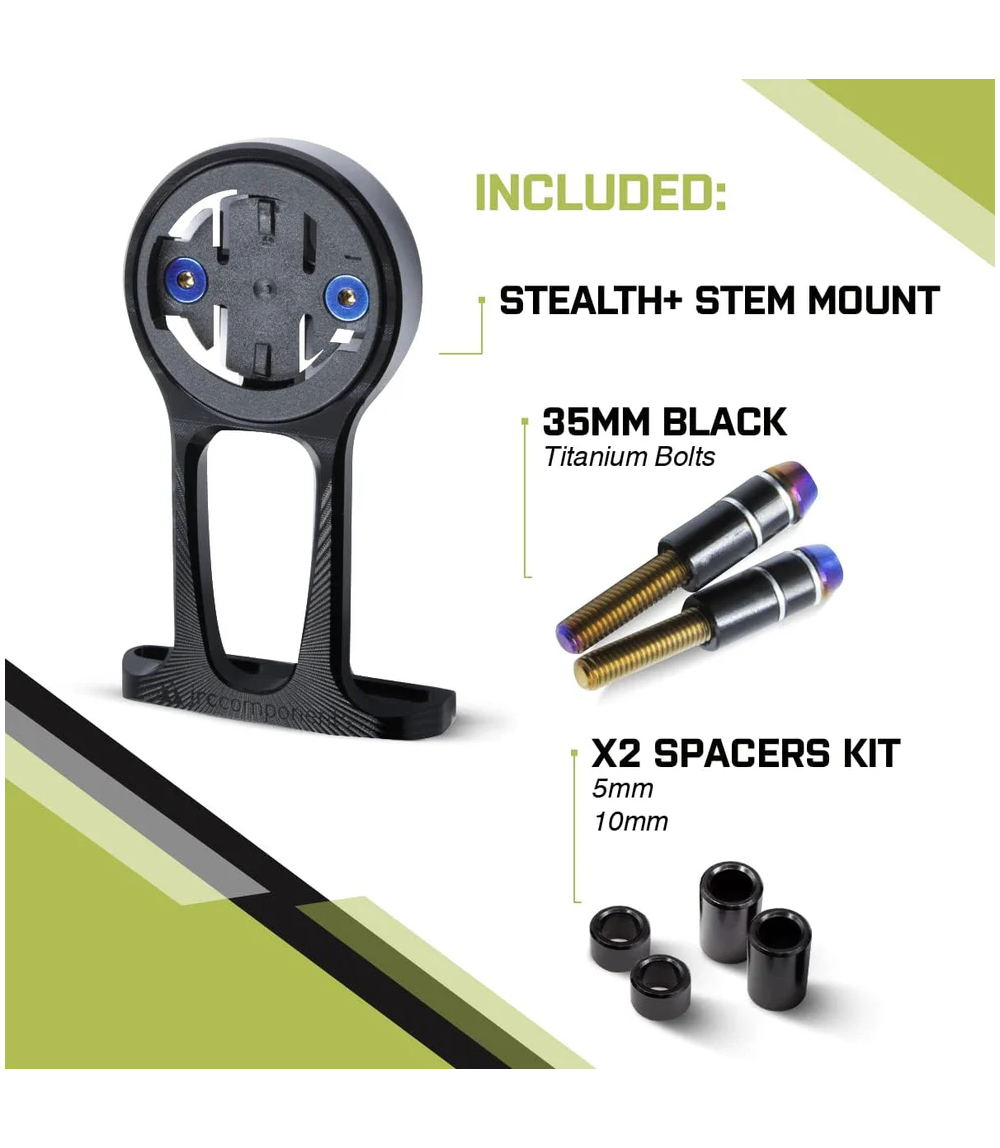 JRC Uchwyt Premium Stealth+ do licznika Garmin - Oil Slick