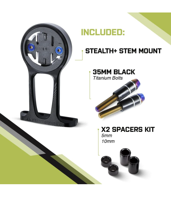 JRC Uchwyt Premium Stealth+ do licznika Garmin - Titanium Black