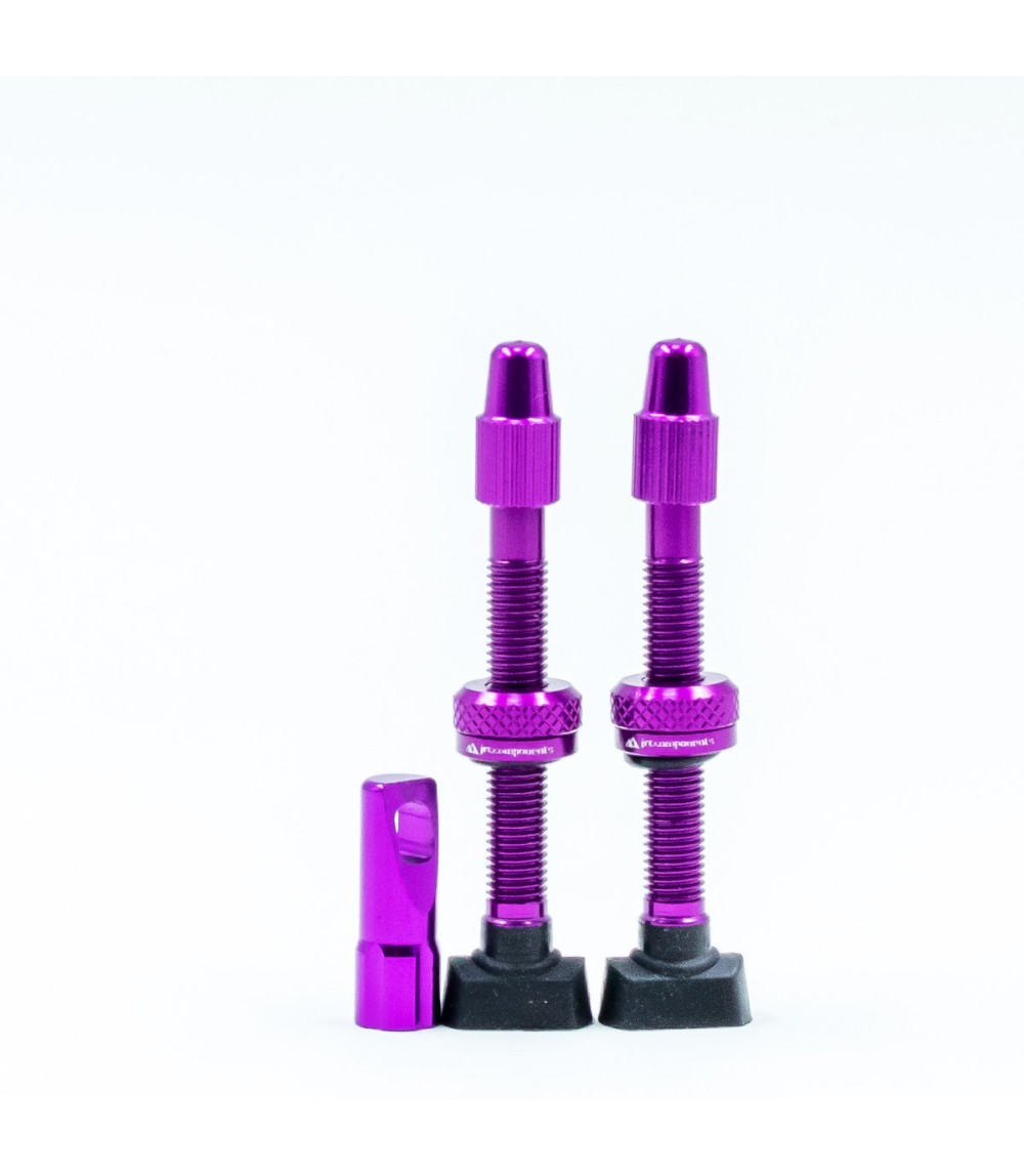 JRC Aluminiowe wentyle Tubeless | 2 szt. | 44mm | Fioletowy