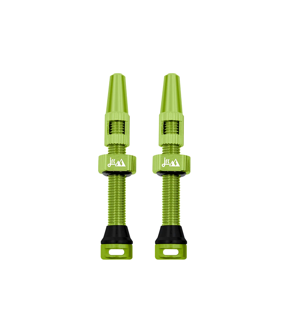 JRC Aluminiowe wentyle tubeless 2.0 | 2 szt. | 44mm | Zielony Acid