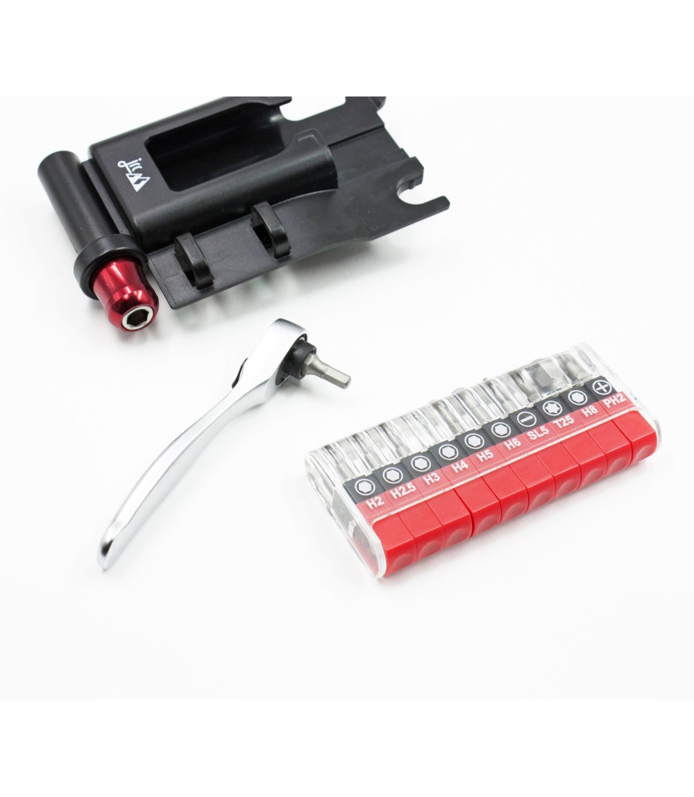 JRC Mini Ratchet Tool Set Metallic Srebrny