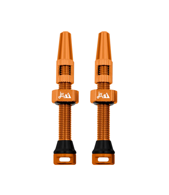 JRC Aluminiowe wentyle tubeless 2.0 | 2 szt. | 44mm | Pomarańczowy