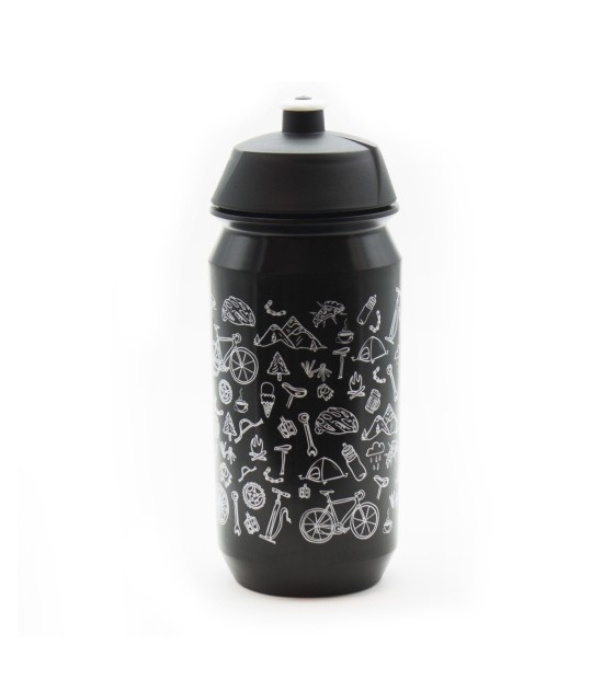 JRC Bidon Doodle Print 500ml Czarny
