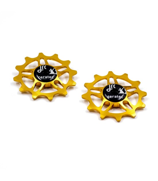 JRC Ceramiczne kółka przerzutki 12T SRAM Force / Red AXS Złoty