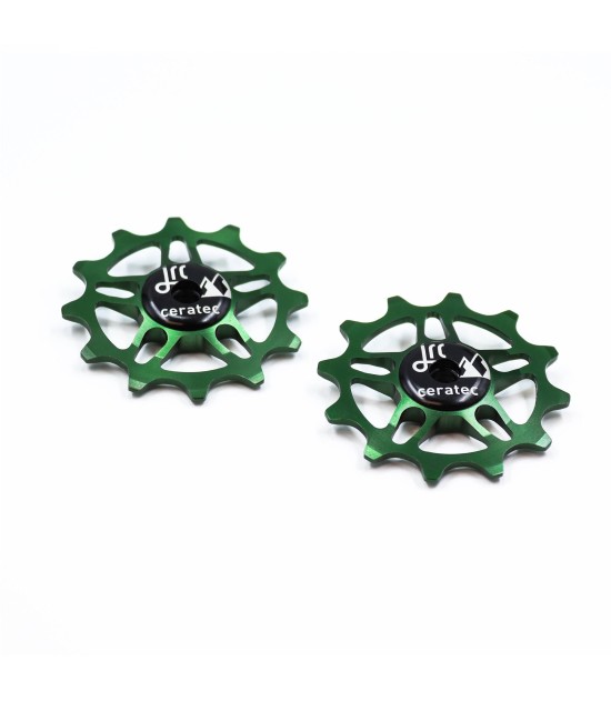 JRC Ceramiczne kółka przerzutki 12T SRAM Force / Red AXS Zielony Racing
