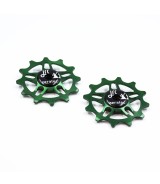 JRC Ceramiczne kółka przerzutki 12T SRAM Force / Red AXS Zielony Racing