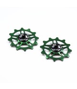 JRC Ceramiczne kółka przerzutki 12T SRAM Force / Red AXS Zielony Racing