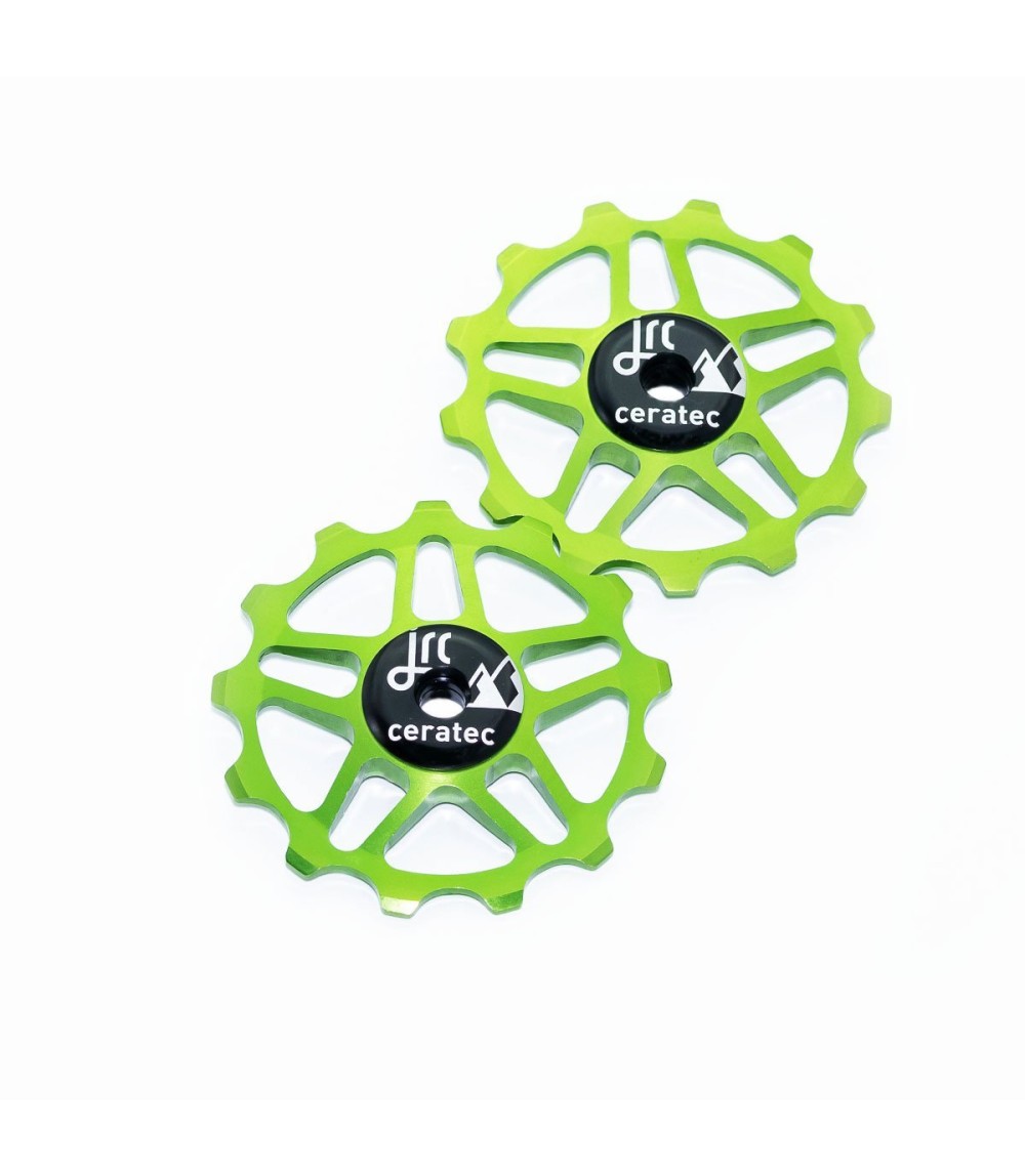 JRC Ceramiczne kółka przerzutki 13T Shimano MTB 12 speed Zielony Acid