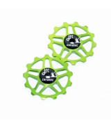 JRC Ceramiczne kółka przerzutki 13T Shimano MTB 12 speed Zielony Acid
