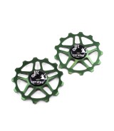 JRC Ceramiczne kółka przerzutki 13T Shimano MTB 12 speed Zielony Racing