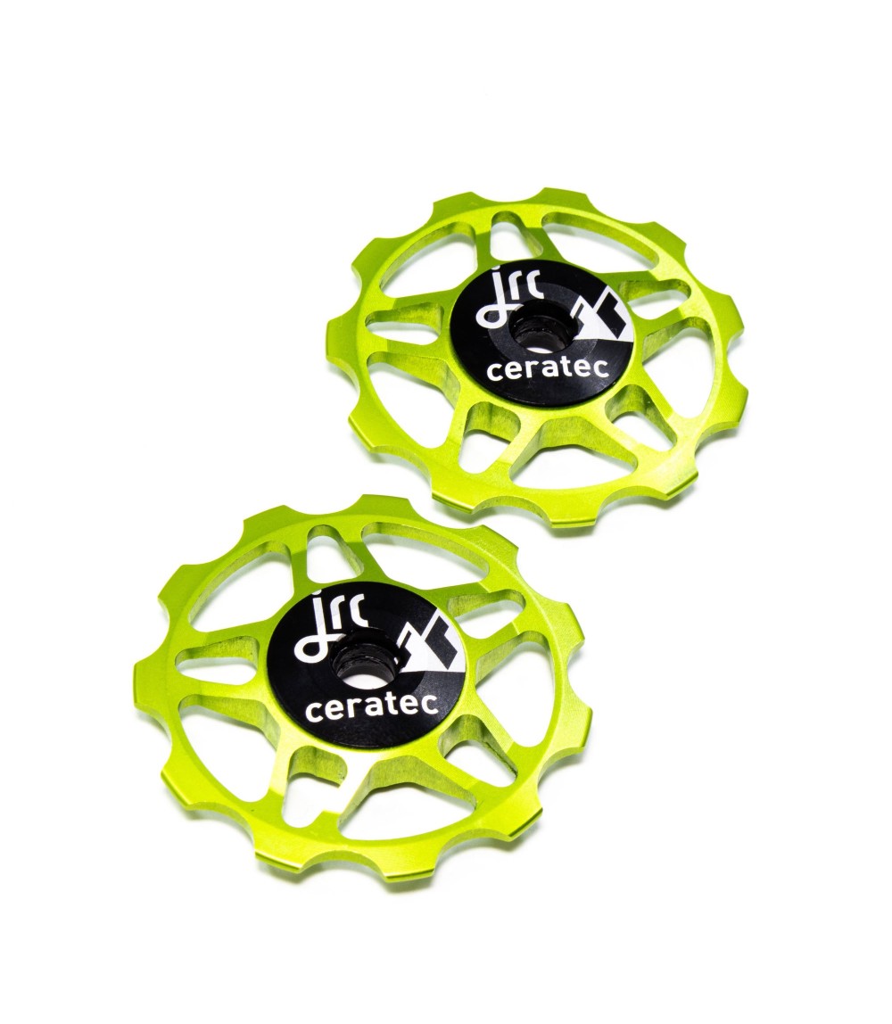 JRC Ceramiczne kółka przerzutki 11T Zielony Acid