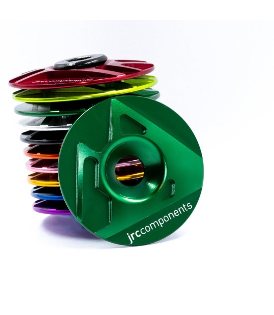 JRC Aluminiowy korek sterów Ahead | JRC Logo Zielony Racing