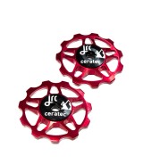JRC Ceramiczne kółka przerzutki 11T Czerwony
