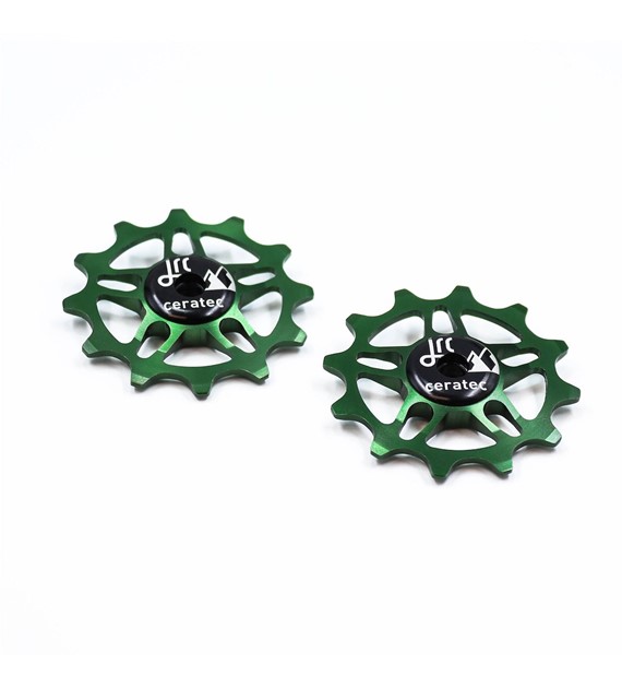 JRC Ceramiczne kółka przerzutki 12T SRAM Force / Red AXS Zielony Racing