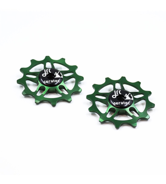 JRC Ceramiczne kółka przerzutki 12T SRAM Force / Red AXS Zielony Racing