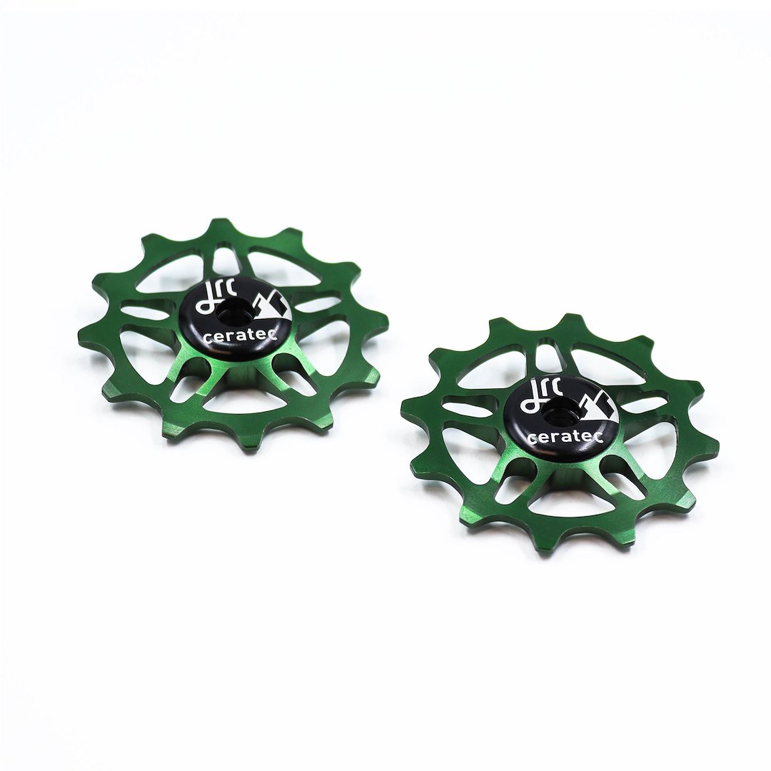 JRC Ceramiczne kółka przerzutki 12T SRAM Force / Red AXS Zielony Racing