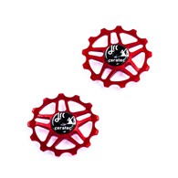 JRC Ceramiczne kółka przerzutki 13T Shimano MTB 12 speed Czerwony