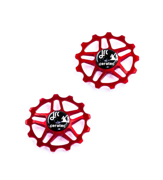 JRC Ceramiczne kółka przerzutki 13T Shimano MTB 12 speed Czerwony