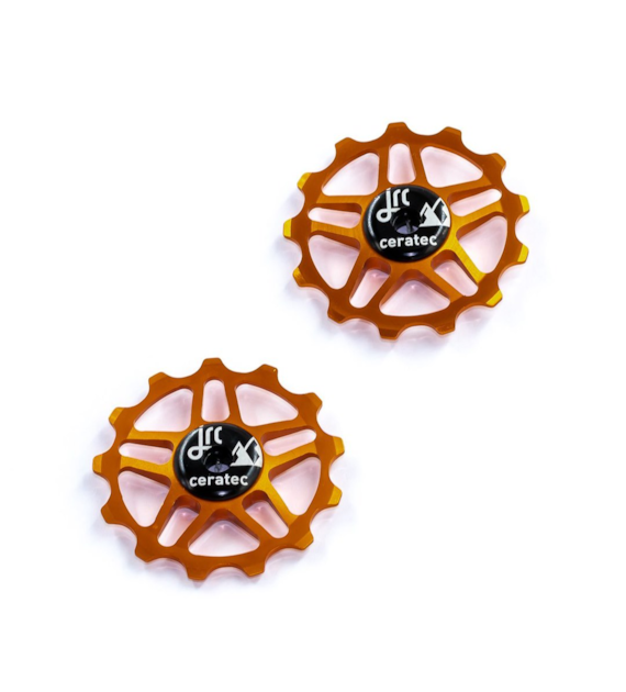 JRC Ceramiczne kółka przerzutki 13T Shimano MTB 12 speed Pomarańczowy