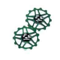 JRC Ceramiczne kółka przerzutki 13T Shimano MTB 12 speed Zielony Racing