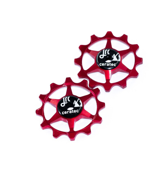 JRC Ceramiczne kółka przerzutki Narrow Wide 12T Czerwony