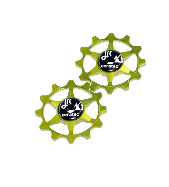JRC Ceramiczne kółka przerzutki Narrow Wide 12T Zielony Acid