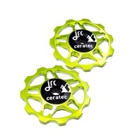 JRC Ceramiczne kółka przerzutki 11T Zielony Acid