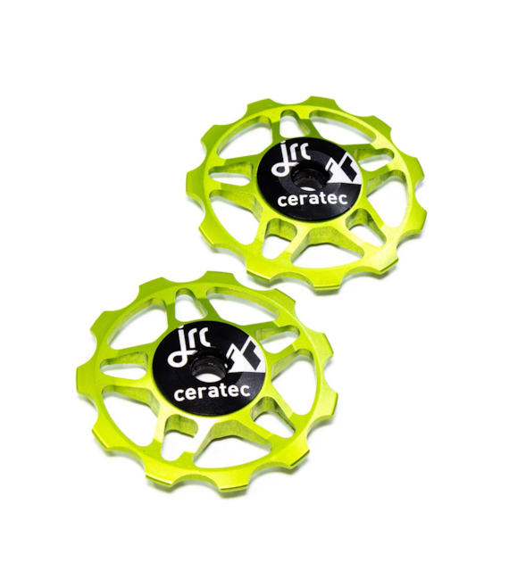 JRC Ceramiczne kółka przerzutki 11T Zielony Acid