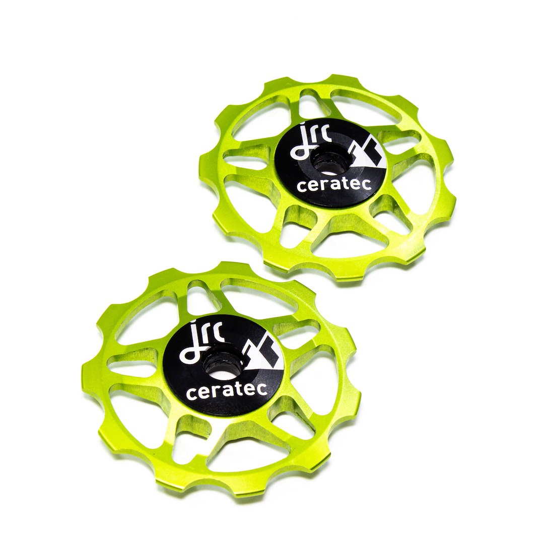JRC Ceramiczne kółka przerzutki 11T Zielony Acid