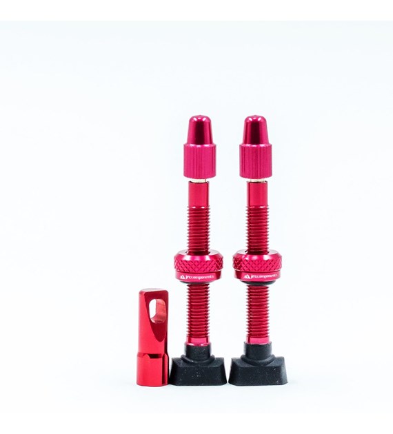 JRC Aluminiowe wentyle Tubeless | 2 szt. | 44mm | Czerwony