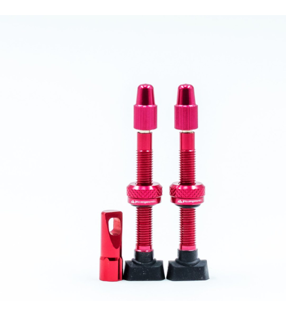 JRC Aluminiowe wentyle Tubeless | 2 szt. | 44mm | Czerwony