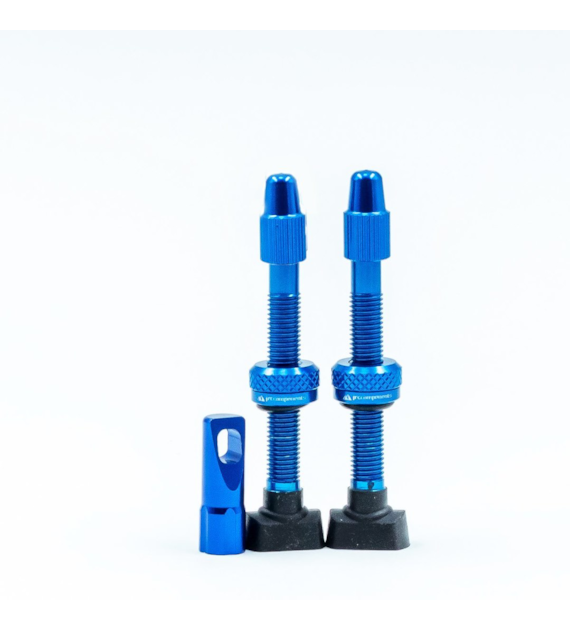 JRC Aluminiowe wentyle Tubeless | 2 szt. | 44mm | Niebieski