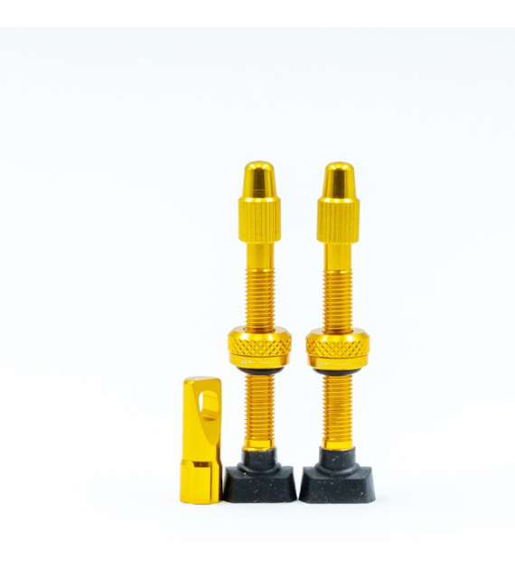 JRC Aluminiowe wentyle Tubeless | 2 szt. | 44mm | Złoty