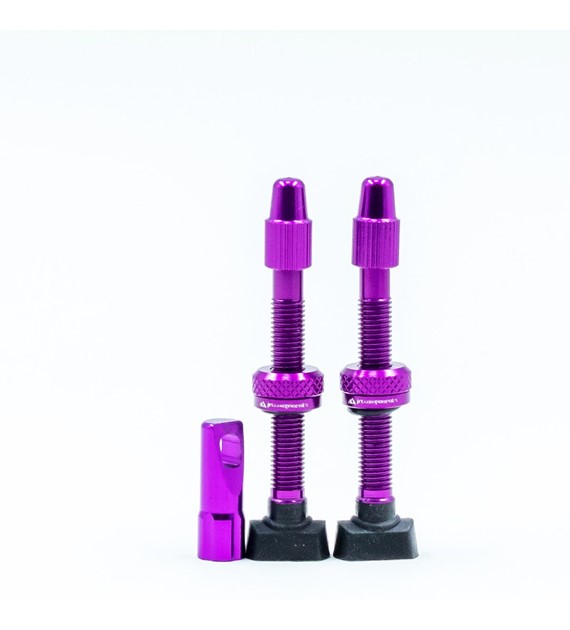 JRC Aluminiowe wentyle Tubeless | 2 szt. | 44mm | Fioletowy