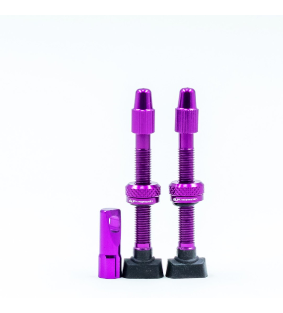 JRC Aluminiowe wentyle Tubeless | 2 szt. | 44mm | Fioletowy