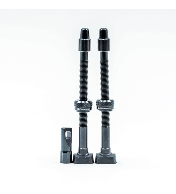 JRC Aluminiowe wentyle Tubeless | 2 szt. | 68mm | Czarny