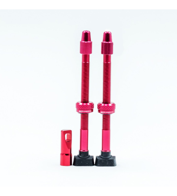 JRC Aluminiowe wentyle Tubeless | 2 szt. | 68mm | Czerwony