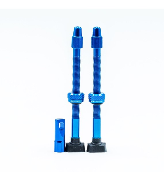 JRC Aluminiowe wentyle Tubeless | 2 szt. | 68mm | Niebieski