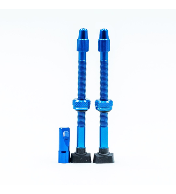 JRC Aluminiowe wentyle Tubeless | 2 szt. | 68mm | Niebieski