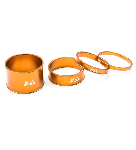 JRC Aluminiowe podkładki do sterów | 3-5-10-20mm | 4 szt. | Pomarańczowy