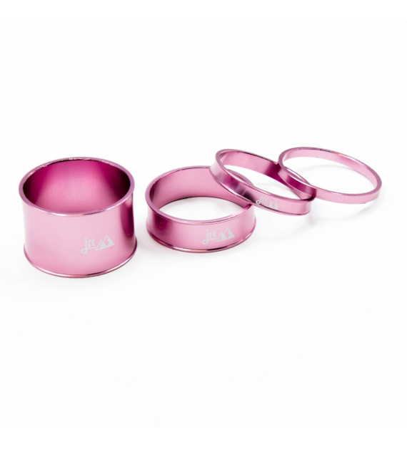 JRC Aluminiowe podkładki do sterów | 3-5-10-20mm | 4 szt. | Różowy