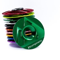 JRC Aluminiowy korek sterów Ahead | JRC Logo Zielony Racing