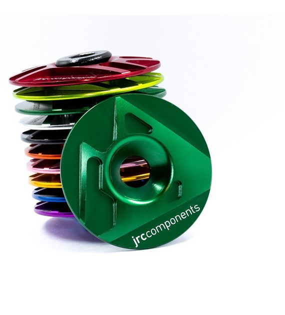 JRC Aluminiowy korek sterów Ahead | JRC Logo Zielony Racing