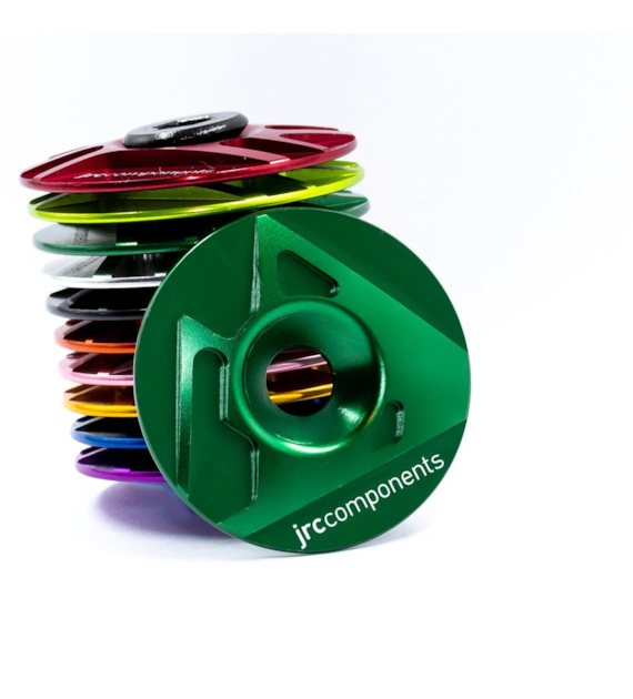 JRC Aluminiowy korek sterów Ahead | JRC Logo Zielony Racing