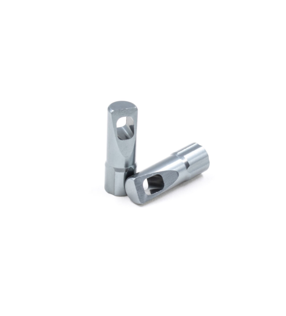 JRC Anodowane nakrętki wentyli 2 szt. Stalowy