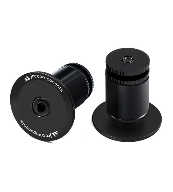 JRC Aluminiowe korki kierownicy | Czarny