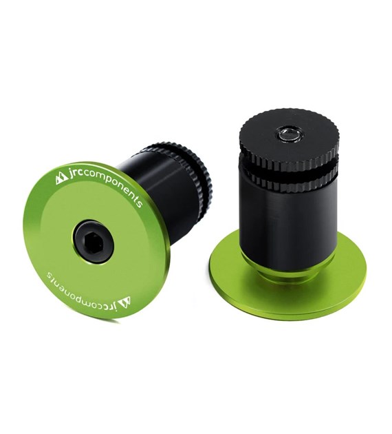 JRC Aluminiowe korki kierownicy | Zielony Acid