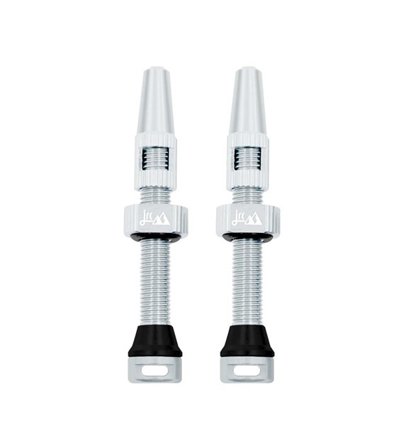 JRC Aluminiowe wentyle tubeless 2.0 | 2 szt. | 44mm | Srebrny